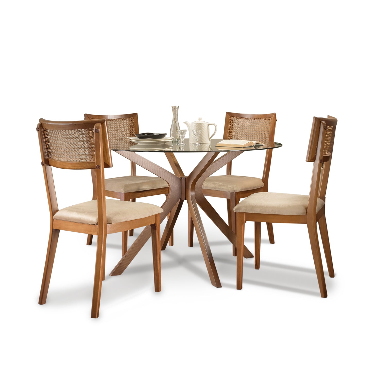 Juro Dining Set - Glass Top
