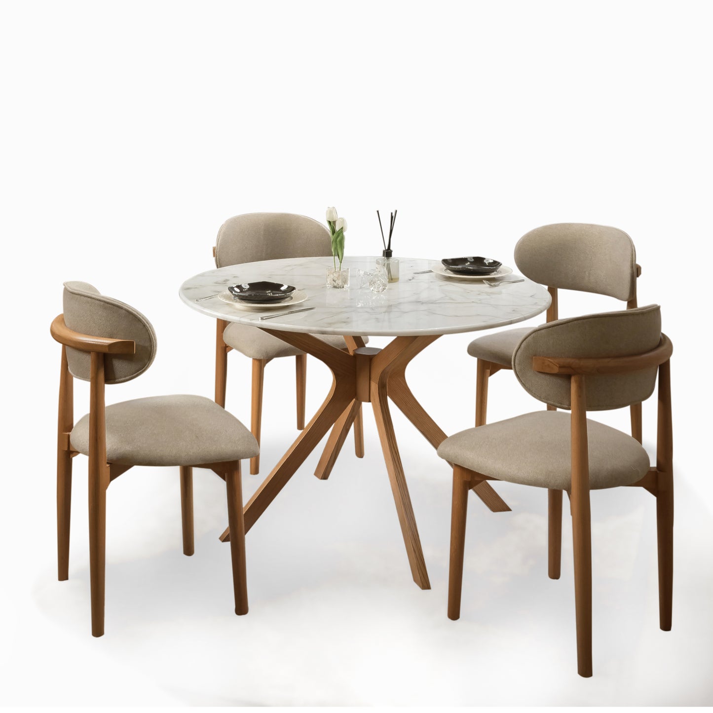 Juro Dining Set - Marble Top