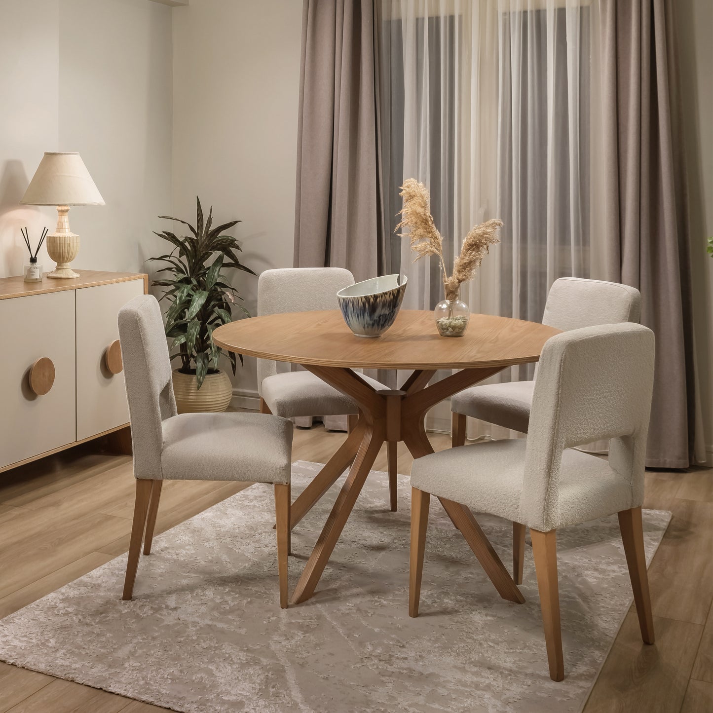 Juro Dining Set - Wood Top