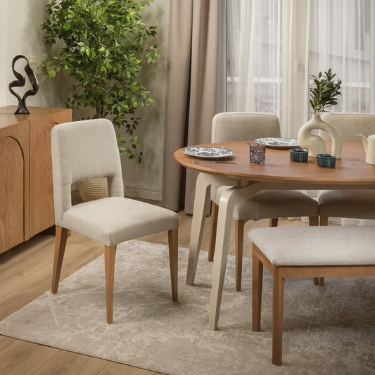 Aura Dining Set - White Base