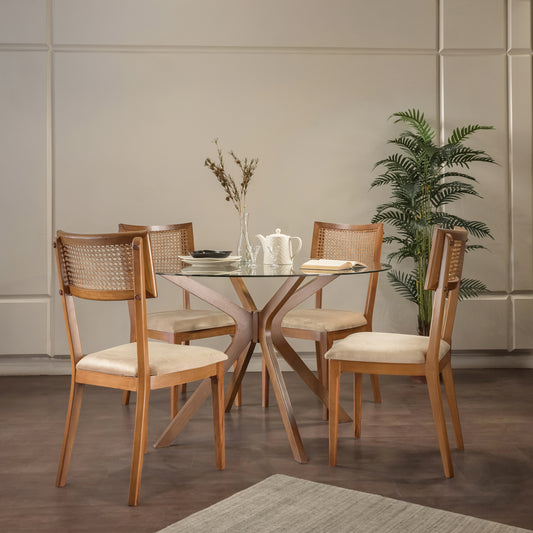 Juro Dining Set - Glass Top
