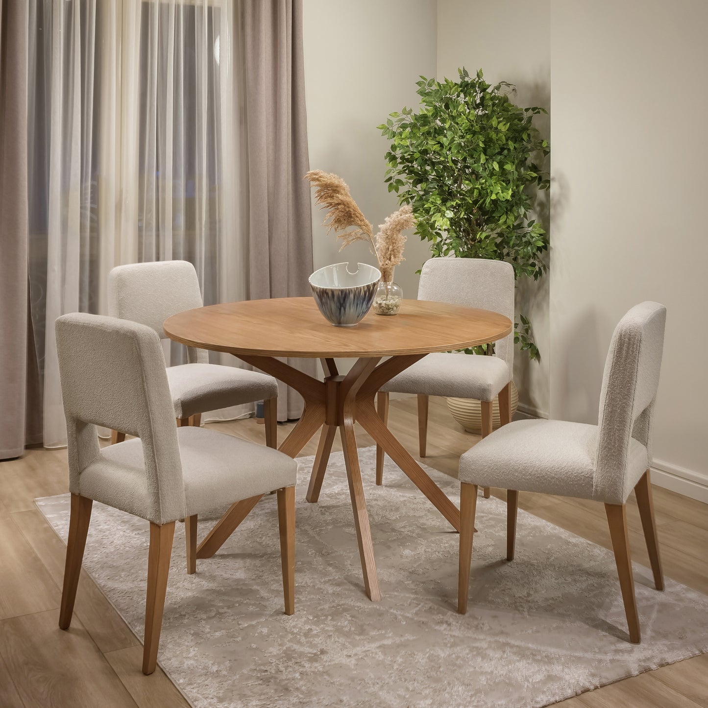 Juro Dining Set - Wood Top