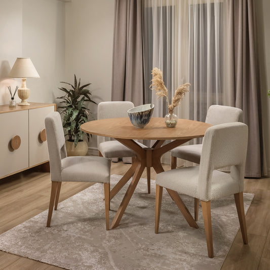 Juro Dining Set - Wood Top