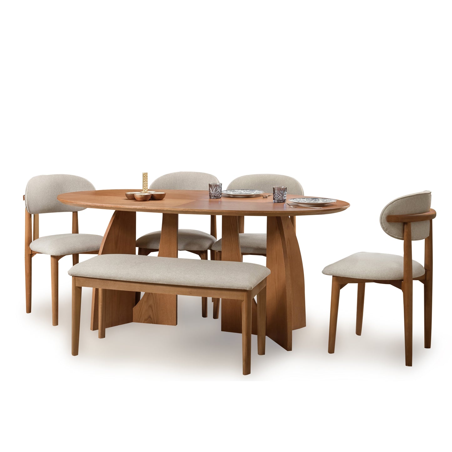 Luna Oval Dining Set